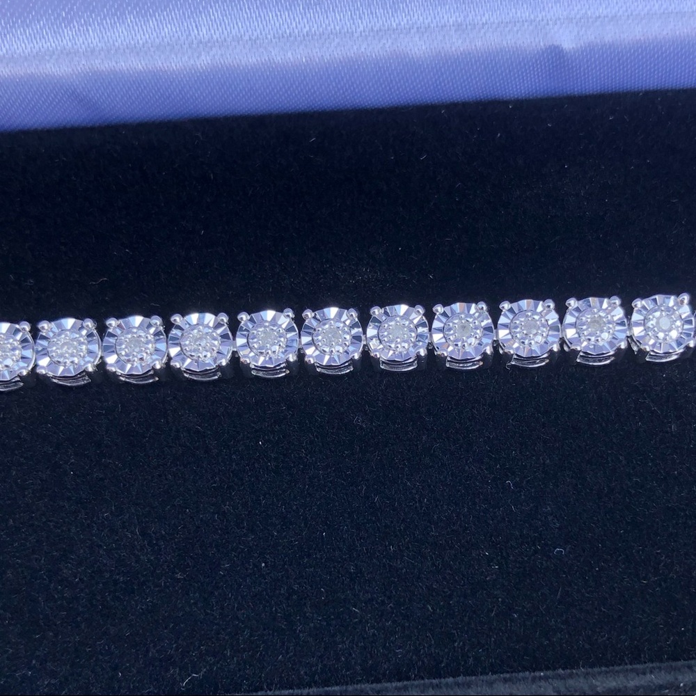 Kay diamond tennis bracelet 925 - Picture 3 of 6